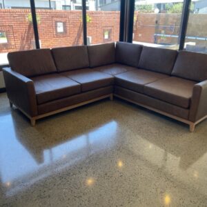 Tshepo Genuine leather corner couch