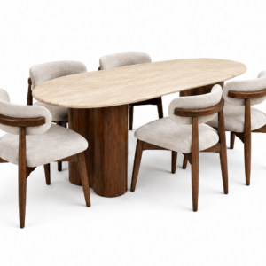 Moon x Lear Walnut Dining Set