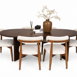 Kiaat Moon Dining Set