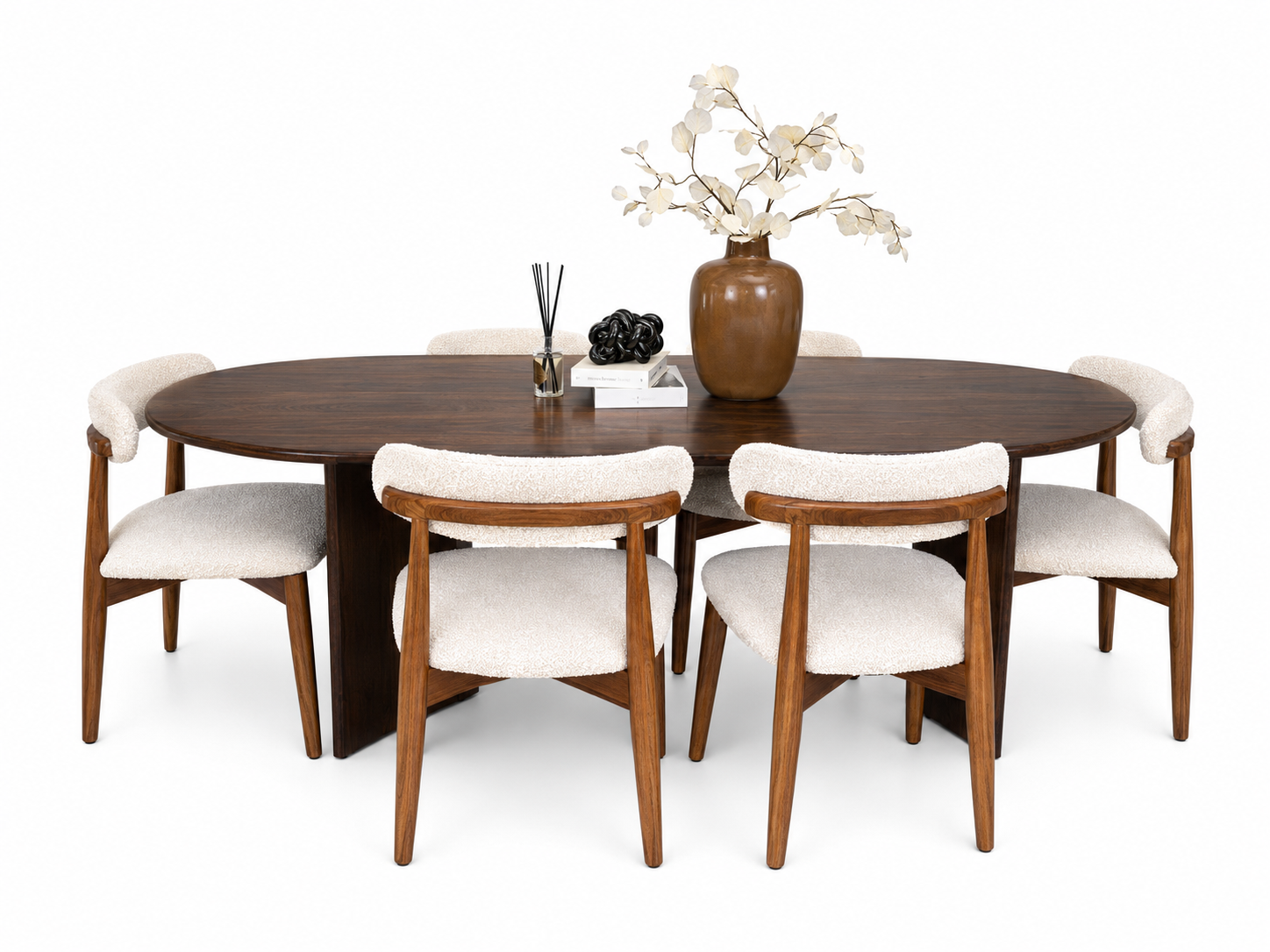 Kiaat Mahogany Ribbed Dining Set - Image 2