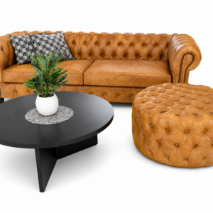 Chesterfield Genuine Leather Couch